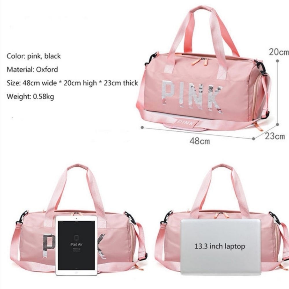 Maleta Mochila Deportiva Gym Viaje De Moda Pink Gimnasio