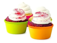 6 Formas Para Cupcake Grandes Em Silicone - Colorido na internet