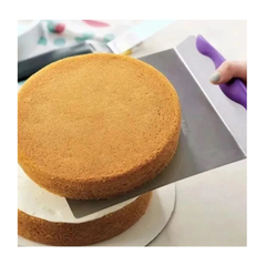 Espátula para bolos inox Ideal para fazer bolos em camadas - Galpão das Utilidades