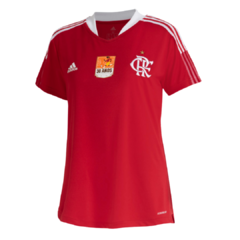 Camisa Flamengo 30 Anos da 1ª Copa Feminina 21/22 Torcedor Adidas Feminina - Vermelha