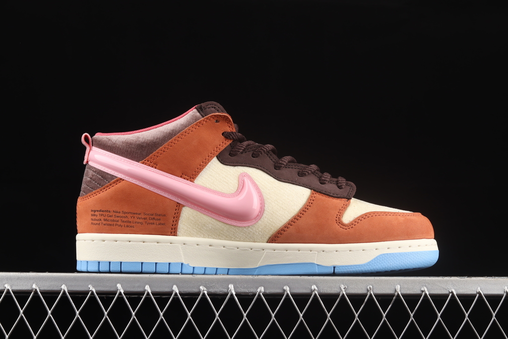 Nike Social Status x Dunk Mid 'Chocolate Milk'