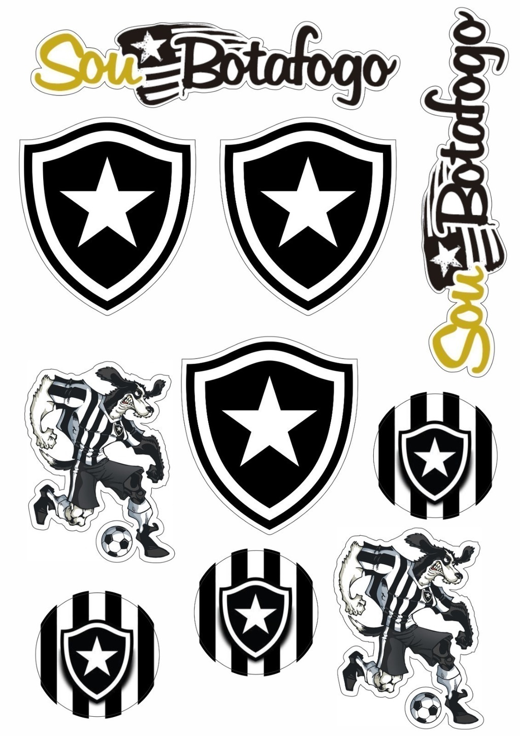 Adesivo Decorativo Carro Clube Gol Quadrado