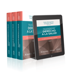 TRATADO DE DERECHO A LA SALUD Autor: Lovece, Graciela I. , Weingarten, Celia Edición: 2020 N° de edición: 2da Edición Actualizada y Ampliada Número de páginas: 1800 Editorial: La Ley Tomos: 3 - comprar online