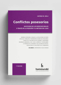 Conflictos posesorios. ANTONIO M. GRILLI. Edición: 1ª edición. Año: 2020. Páginas: 336. Editorial: Hammurabi