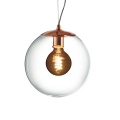 LAMPARA COLGANTE GLOBO TRANSPARENTE - comprar online