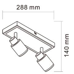 APLIQUE JULITA X2 LUCES - comprar online