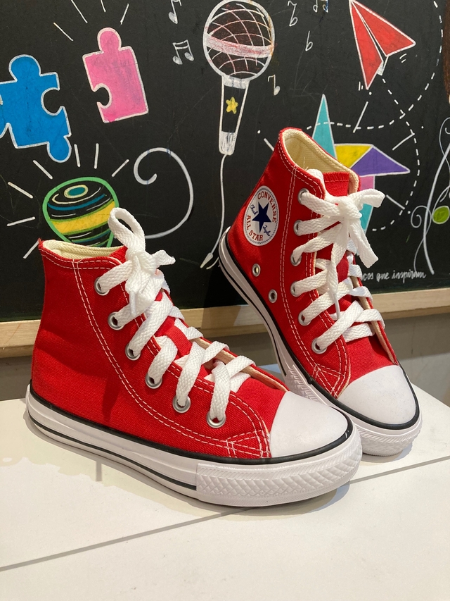 Tênis Converse All Star Cano Alto Vermelho