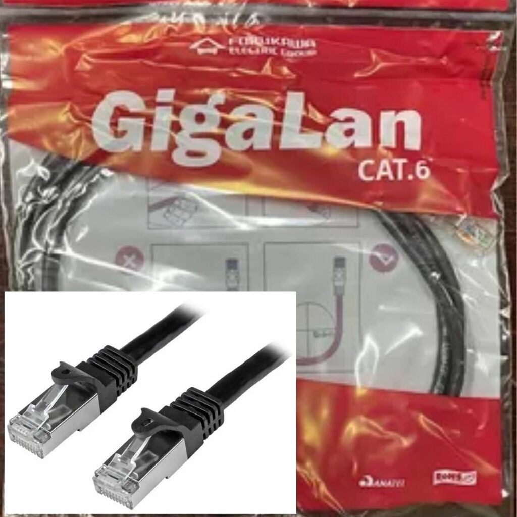 CABLE RED CAT. 6 1.5 MTRS GIGALAN RJ45 NEGRO - PowerOn