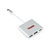 ADAPTADOR DISPLAYPORT USB 3.0- HDMI- TIPO C MTC-7106 TOMATE
