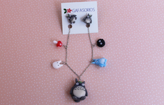 Set collar y topos Totoro