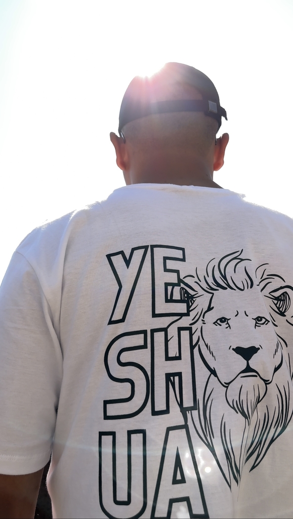 T-SHIRT LEAO YESHUA - BRANCO, Atacado Tshirt