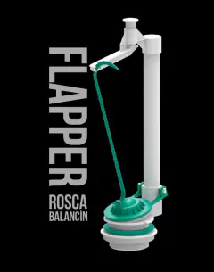 DESCARGA COMPLETA FLAPPER CON ROSCA Y BALANCIN PARA INODORO EGEO