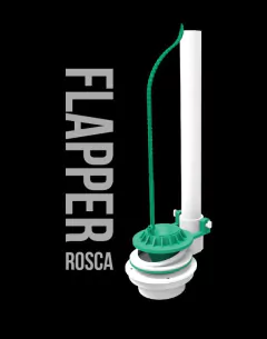 VALVULA DE DESCARGA FLAPPER CON ROSCA PARA INODOROS EGEO