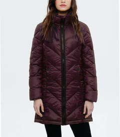 Campera matelasseada larga