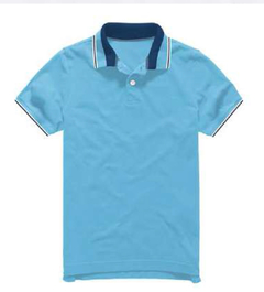 CHOMBA LISA CON COMBINACION EN EL CUELLO - comprar online