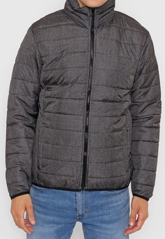 Campera matelasseada en tela jaspeada - tienda online