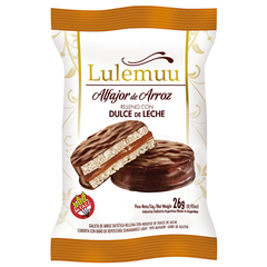 Alfajor de arroz relleno de dulce de leche Lulemuu x 26 gr
