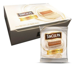 Alfajor light chocolate blanco Sin Culpa x 60 gr