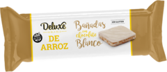 Galletitas de arroz bañadas con chocolate blanco Deluxe x 115 gr