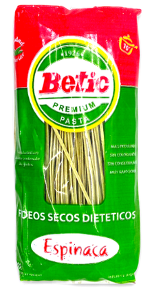 Fideos secos dietéticos de espinaca Betic x 300 gr