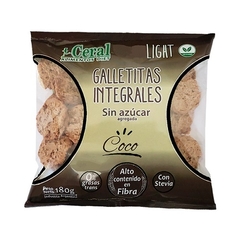 Galletitas integrales sin azúcar sabor coco Cereal x 180 gr
