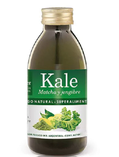 Kale matcha y jengibre jugo natural superalimento Natier x 500 cm3