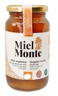 Miel líquida orgánica multifloral De Monte x 480 gr