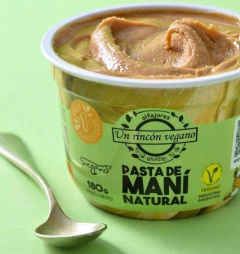 Pasta de maní natural Un Rincón Vegano x 180 gr