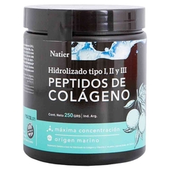 Péptidos de Colágeno Hidrolizado I, II y III Natier x 250 gr