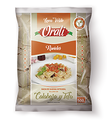 RAVIOLES DE CALABAZA Y TOFU APTO VEGAN ORALI