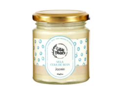 Vela de cera de soja aroma a jazmín Sentida Botánica x 140 gr