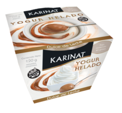 Yogurt helado sabor dulce de leche Karinat x 120 gr