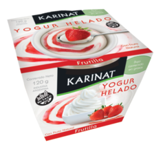 Yogurt helado sabor frutilla Karinat x 120 gr
