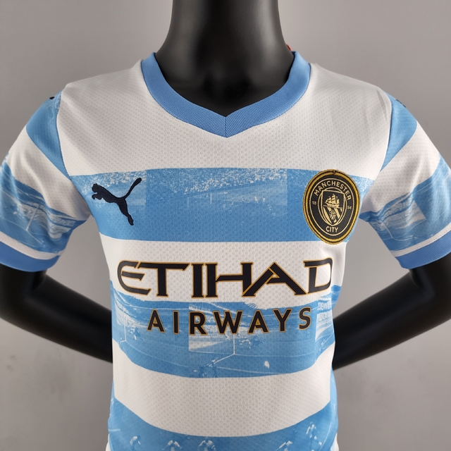 CAMISA MANCHESTER CITY 22/23 PRÉ-JOGO AGUERO - TORCEDOR MASCULINA