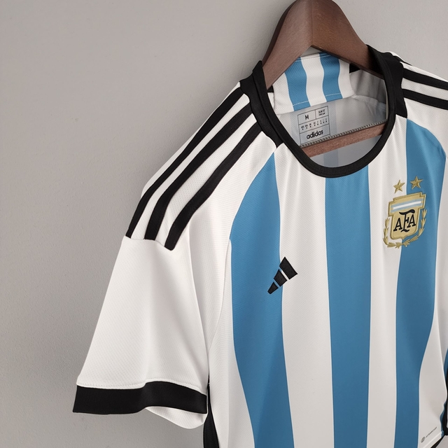 Camisa Pré Jogo Seleção da Argentina 22 adidas - Masculina