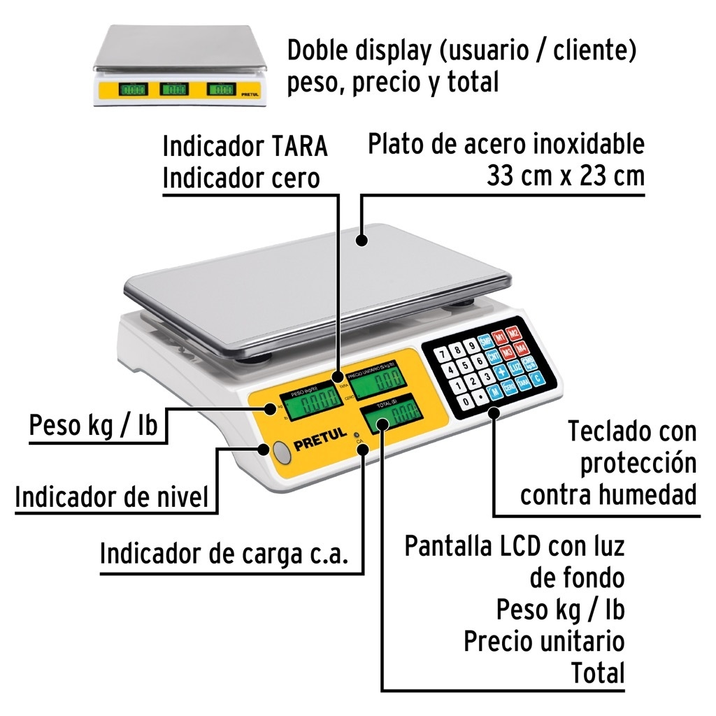 Bascula Electronica multifunciones 40 KG