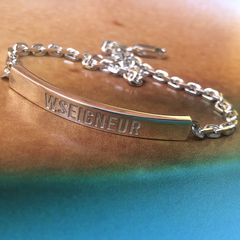 Pulseira W.SEIGNEUR Corrente de Prata