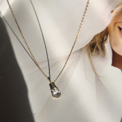 Topázio Branco Gota Ponto de Luz Ouro - W.SEIGNEUR Exclusividade e amor em cada detalhe