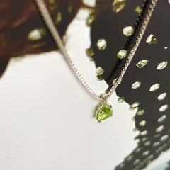 Peridoto Gota Ponto de Luz em Prata - comprar online