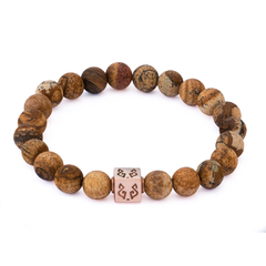 Bracelete Jasper Cubo de Prata - comprar online