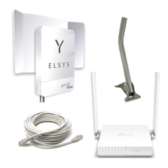 Elsys Amplimax , Router 4g Con Wifi, Mástil Y Cable 20m