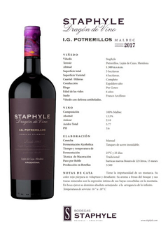 Vino Staphyle - Dragón de Vino en internet
