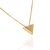 Colar Triângulo Cravejado com Zircônia Banhado Ouro 18k - comprar online