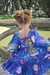 Vestido Botões Origami Azul - comprar online