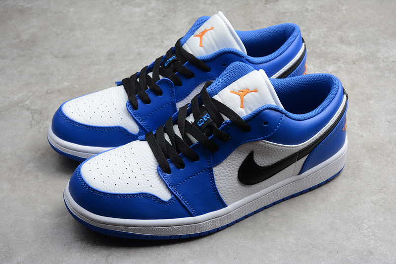 Air Jordan 1 Low Hyper Royal Orange Peel