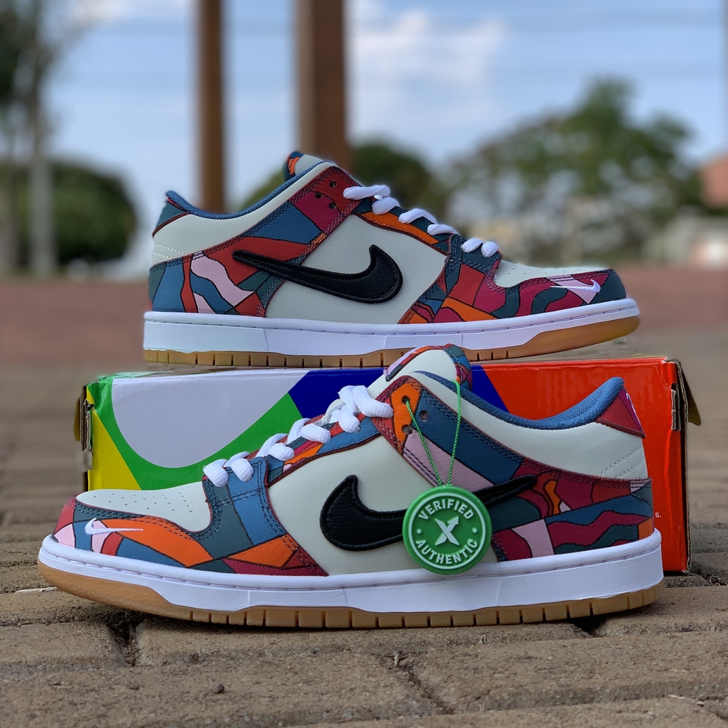 parra x nike sb dunk low pro qs abstract art