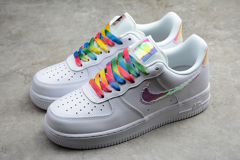 nike air force 1 iridescent swoosh