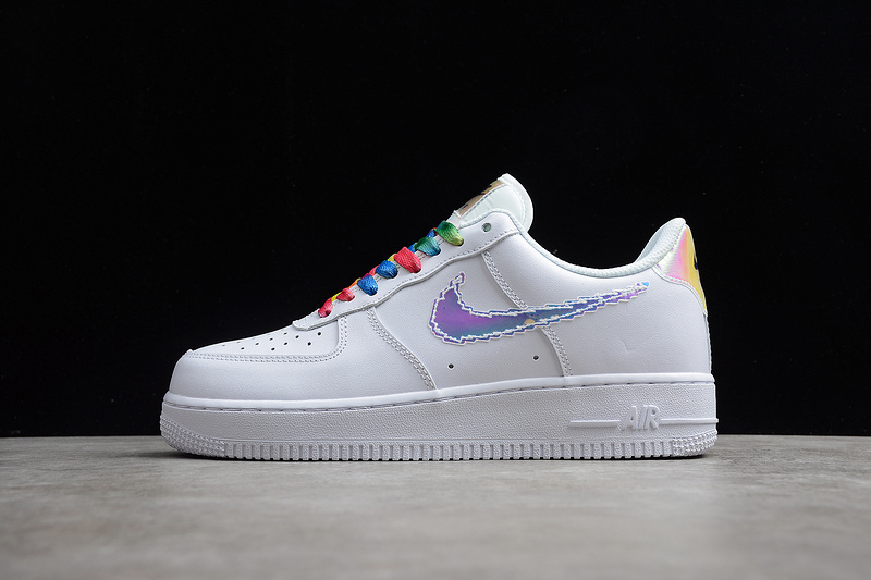 nike air force 1 iridescent swoosh