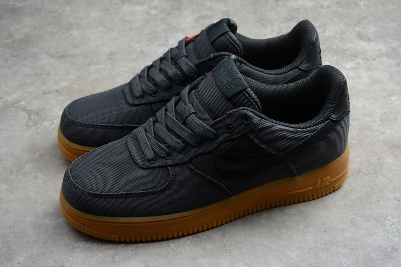 nike air force 1 low black gum sole