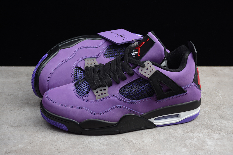 aj4 travis scott purple